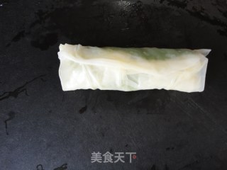 香草鱼春卷的做法步骤：7