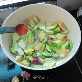茄子炒南瓜的做法步骤：5