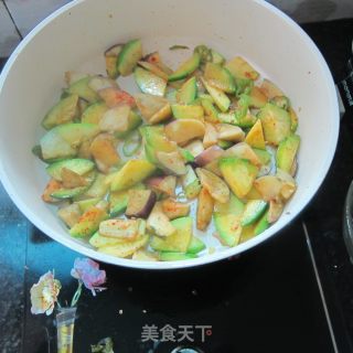 茄子炒南瓜的做法步骤：7