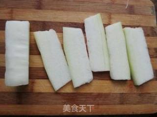香菇火腿蒸冬瓜的做法步骤：2