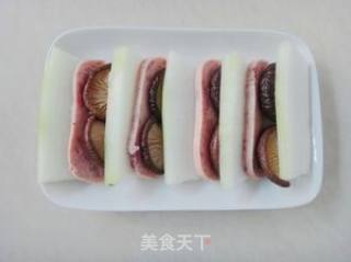 香菇火腿蒸冬瓜的做法步骤：4