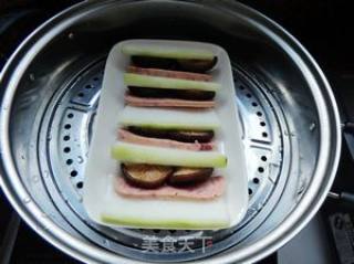香菇火腿蒸冬瓜的做法步骤：5