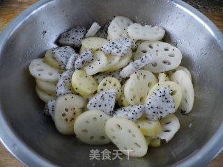 莲藕火龙果的做法步骤：10