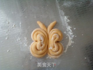 南瓜蝴蝶馒头的做法步骤：10