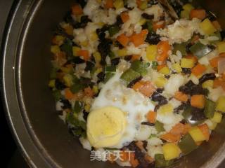龙利鱼蔬菜焖饭的做法步骤：3
