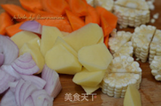 蔬菜素汤的做法步骤：2