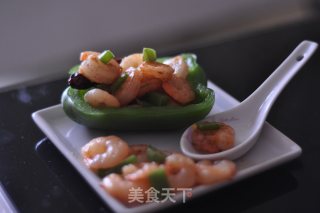 青椒虾仁盏的做法步骤：10