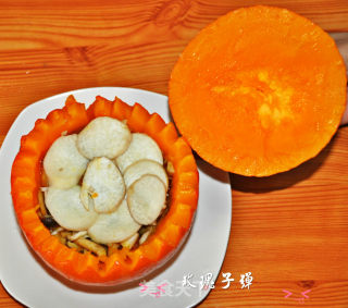 咖哩南瓜蒸菌的做法步骤：8