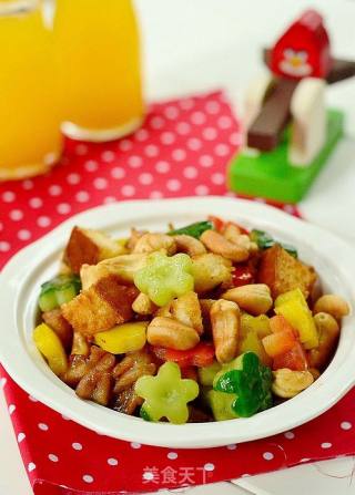 【多彩面包鸡丁】中西结合的超卡哇伊菜菜的做法步骤：17