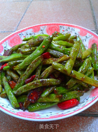 干煸四季豆的做法步骤：4