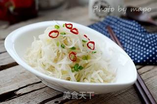 快手做素菜-----素炒白萝卜丝的做法步骤：9