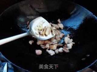 肉片炒野笋的做法步骤：4