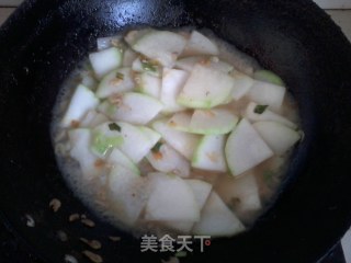 虾皮素炒冬瓜的做法步骤：6