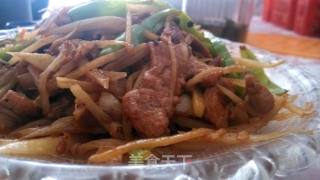 仔姜炒肉的做法步骤：7