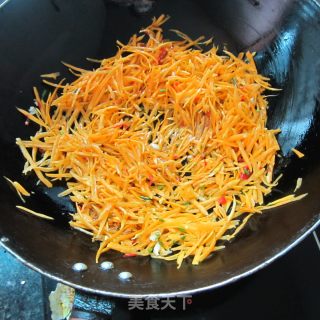 素炒老南瓜丝的做法步骤：3
