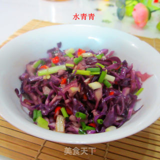 蒜香甘蓝菜丝的做法步骤：10