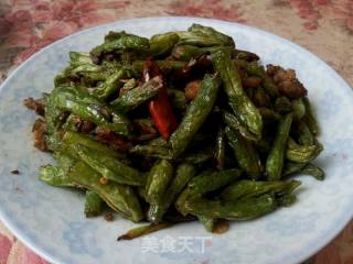 干煸豆角的做法步骤：7