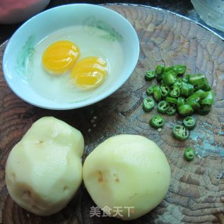 土豆蛋丝的做法步骤：1