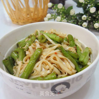 鲜豆角拌面的做法步骤：9