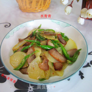 土豆片炒叉烧肉的做法步骤：8