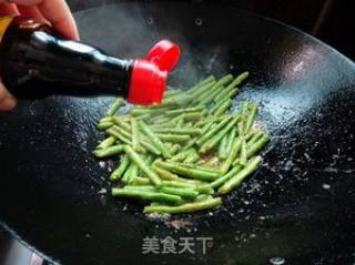 虾酱炒豇豆的做法步骤：6