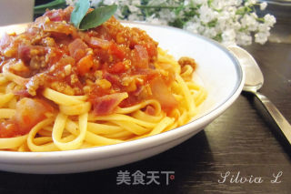 红酱番茄肉酱意大利面的做法步骤：10