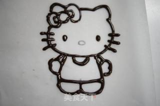 亲子厨房---自制可爱的KITTY猫与麦兜小猪巧克力的做法步骤：2