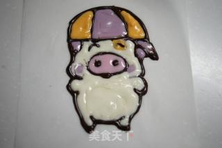 亲子厨房---自制可爱的KITTY猫与麦兜小猪巧克力的做法步骤：5