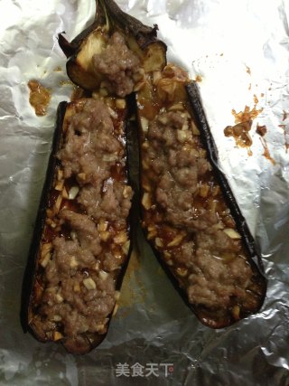 在家做出排档烧烤味——蒜蓉肉末烤茄子的做法步骤：6