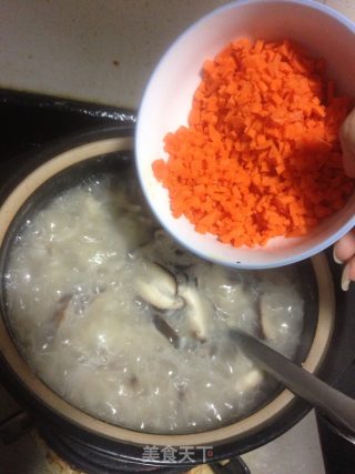香菇鸡肉粥的做法步骤：13