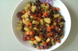 香肠焖饭的做法步骤：3