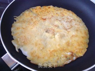 火腿鸡蛋杂粮煎饼的做法步骤：6