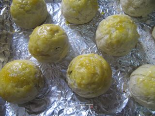麻薯豆沙月饼的做法步骤：18