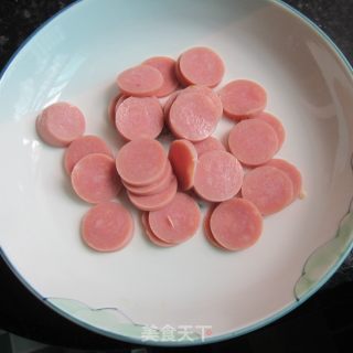 韭菜炒火腿的做法步骤：2