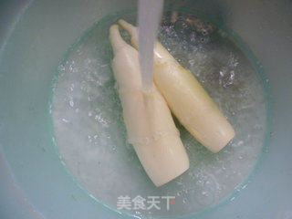 带豆炒茭白的做法步骤：3