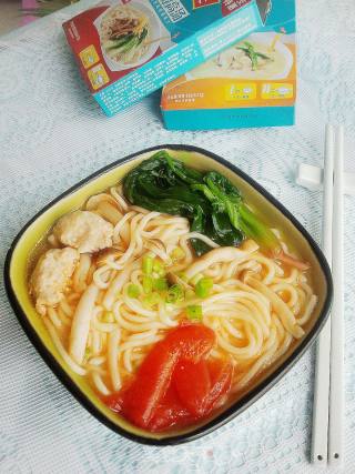 蘑菇菠菜肉丸面的做法步骤：8