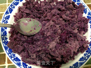 广式椰香紫薯月饼的做法步骤：5