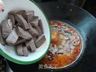 黄花菜煮猪血的做法步骤：9