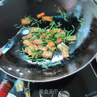 韭菜豆腐干的做法步骤：8