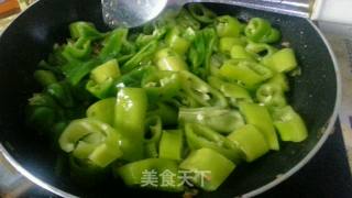 青辣椒炒肉片的做法步骤：7