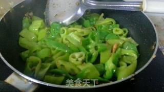 青辣椒炒肉片的做法步骤：8