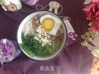 大骨汤面的做法步骤：7