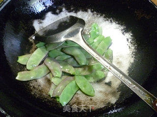 扁豆炒花菜的做法步骤：4