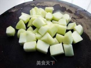 鸡腿肉煮佛手瓜的做法步骤：6