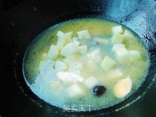 鸡腿肉煮佛手瓜的做法步骤：7