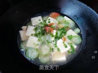 豆腐丝瓜汤的做法步骤：8