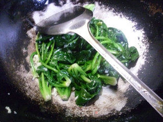 香蒜菠菜的做法步骤：7