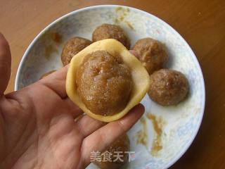柚子水果月饼的做法步骤：8