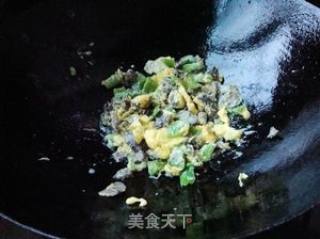 白参青椒炒蛋的做法步骤：8