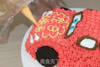 可爱汽车生日蛋糕的做法步骤：13
